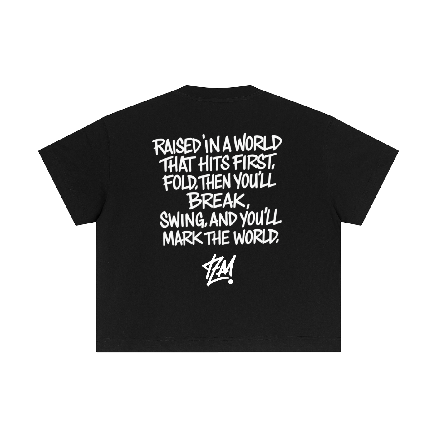 T7M "Mark the world" Essential Cotton Boxy T-Shirt